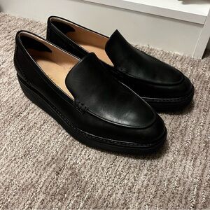 Women’s Black Leather Loafers